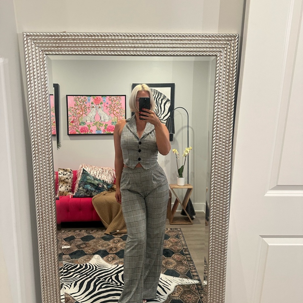 Plaid 2 piece set